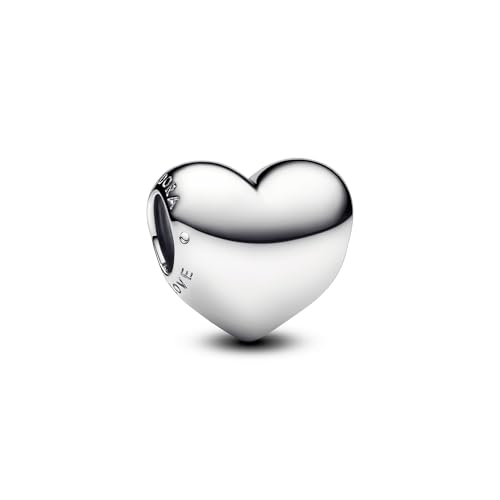 Pandora Moments Be Love 793439C00 - Abalorio de corazón grabado de plata de...