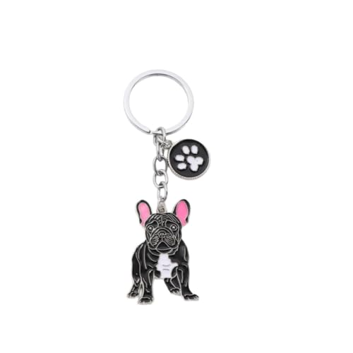 BT Bear Llavero de metal con etiqueta de identificación para perro, llavero de...