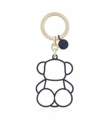 TOUS LLAVERO SILHOUETTE BOLD BEAR AZUL MARINO