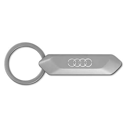 Audi 3182100400 - Llavero de acero inoxidable, diseño de anillos, color...