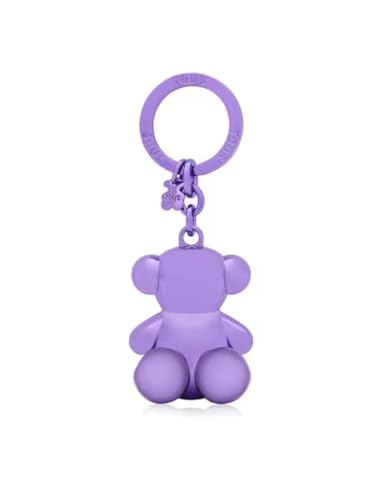 TOUS Llavero Metal Bold Bear Lila Oscuro TU