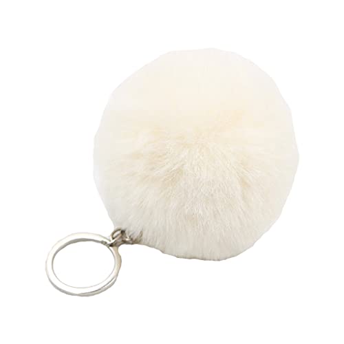 JSGHGDF 1 llavero con pompones, llaveros de imitación para niñas y mujeres,...