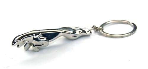 AXLorange Llavero Jaguar macizo, plata, M