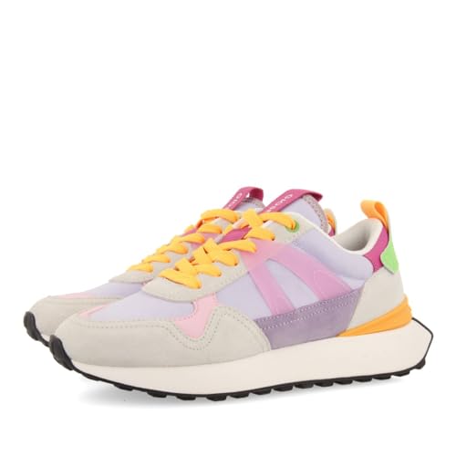 Sneakers Malva con Detalles Multicolor para Mujer Adair