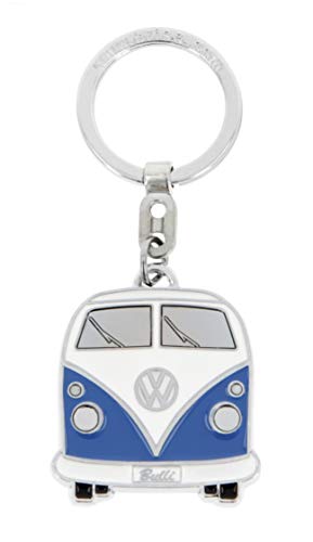 BRISA VW Collection - Llavero de metal esmaltado T1 Camper Bus (Frente/Azul)