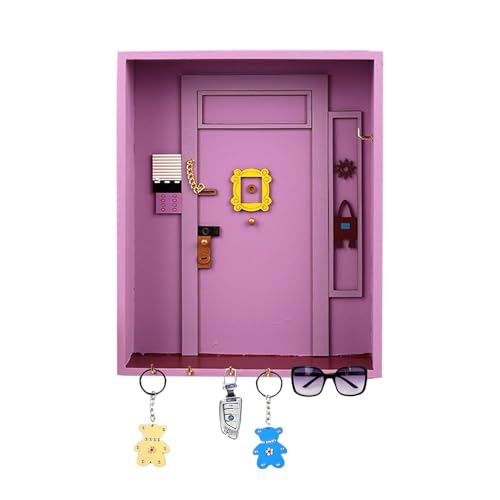 BlyeMichdi Friends Monica's Door Wall Key Holder, Friends Key Holder, Llavero...