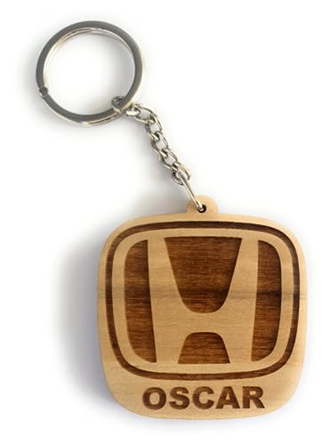 Llavero o imán personalizado de madera Faltec compatible con HONDA...