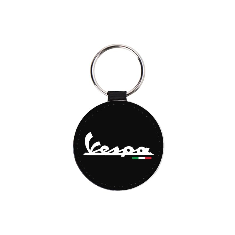 Llavero negro compatible con scooter Vespa bandera Italia 50 época antigua,...