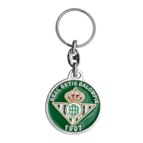 Llavero Escudo Redondo Real Betis – Producto Oficial de Fútbol – Diseño...