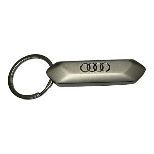 Audi 3182100400 - Llavero de acero inoxidable, diseño de anillos, color...