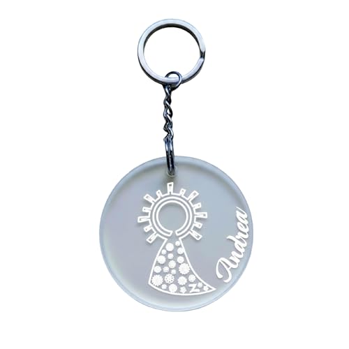 IDEAS CAÓTICAS | Llavero Virgen del Pilar personalizado con nombre. Realizado...