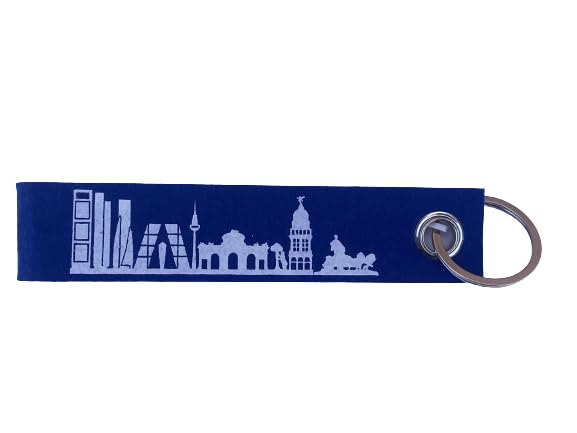1 Llavero de MADRID fieltro, llaveros etiquetables, llaveros madrid y colgante...