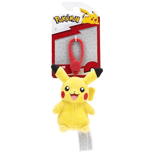 Bizak Pokemon Colgante de peluche Pikachu, llavero con mini juguete de peluche,...