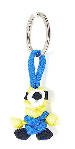 Llavero Minions hecho a mano con paracord