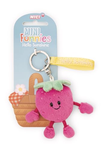 NICI Llavero Fresa Hello Sunshine de 7 cm, color amarillo, acompañante fiel...