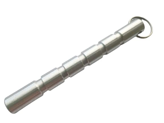 Kubotan aluminio israelí defensa táctica bolígrafo llavero Krav Maga (Plato)