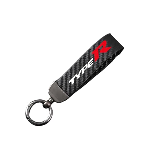 Genérico Llavero Coche para Honda Type R, Llavero de Microfiber Cuero con el...