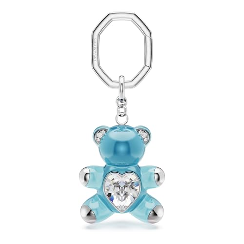 Swarovski Teddy Llavero Rodio brillante Azul