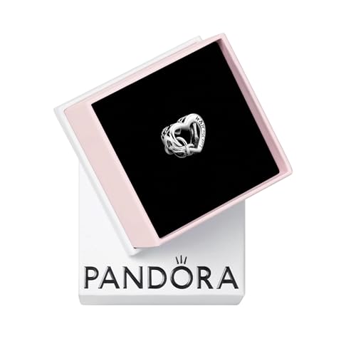 Pandora Icons Dije con diseño de corazón y símbolo de infinito de plata de...