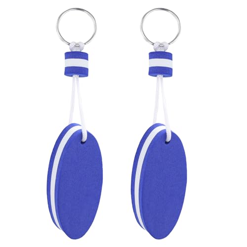 PEUTIER 2uds Llavero Flotante para Barco, Práctico Llavero Boya Flotante Azul...