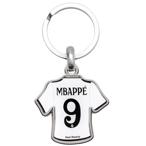 ms móvil shop Real Madrid Llavero Metálico Camiseta MBAPPÉ número 9 |...