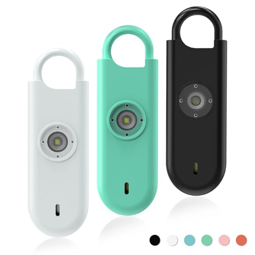Fauxomor Alarma Personal para Mujeres, Pack de 3 de 140 dB Llavero Autodefensa...
