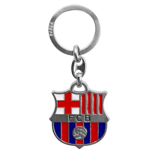 Llavero Oficial Barcelona FC con Escudo Metálico en Relieve | Diseño Clásico...