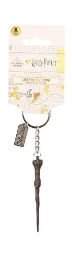 SD toys-SD-SDTWRN22659 Varita Harry Potter Llavero 3D Metal, Multicolor...