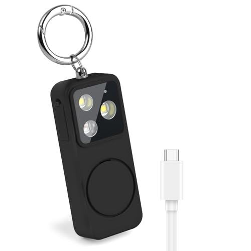 HOTUT Alarma Personal de Emergencia, 150dB con Luz Estroboscópica, Recargable,...