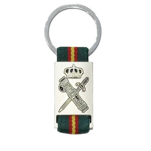 Durabol Llavero Guardia civiL Virgen del Pilar Bandera de España de Metal/Tela...