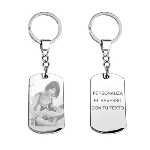 Calledelregalo con foto grabada/Grabado a láser/en ambos lados/Llavero...