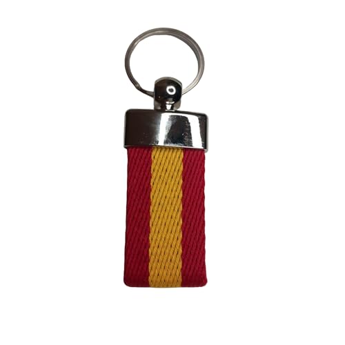 Vendopolis Llavero bandera de España lona Ubrique y metal - Calidad Extra...