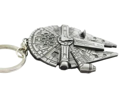 Llavero de metal con anillo para fanáticos de la saga de Star Wars