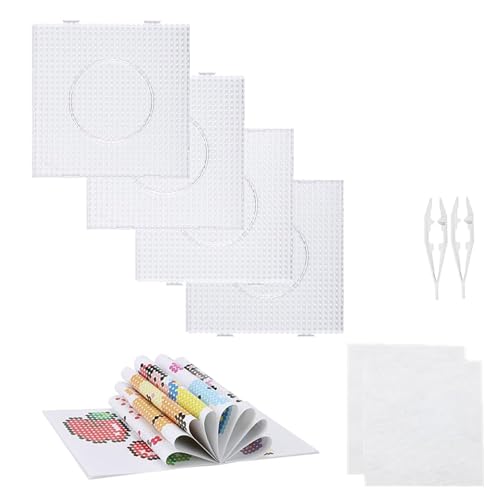 vytung Beads Plantilla,Juego de 4 placas de cuentas para plancha con 2...