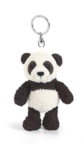 NICI- Panda Yaa Boo Llavero BB, Color Negro-Blanco, 10 cm (41078.0)