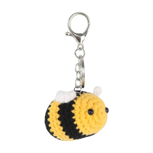 LightBeacon Llavero Abeja Lindo de Ganchillo, Abejorro de Felpa, Colgante para...