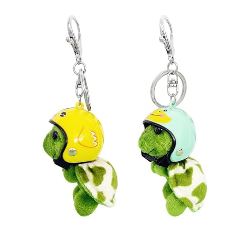 2 Uds Llavero Tortuga De Peluche Llavero Animal Llavero Teléfono Móvil Encanto...
