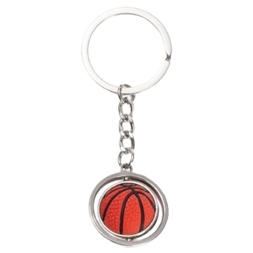 Fc'Noqgn Llavero giratorio de baloncesto, llavero giratorio creativo de deportes...