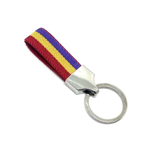 Movilear Llavero Original de Tela con Anilla de Acero Inoxidable Ideal para...