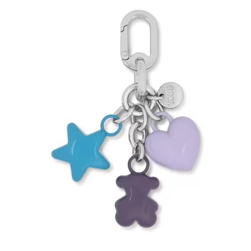 TOUS LLAVERO PUFFED MOTIFS MORADO