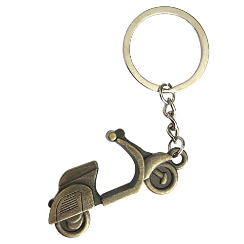 AUTOZOCO Llavero Metálico en forma de Moto Vespa, Diseño de Motocicleta 3D,...