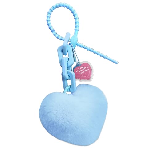 Genérico Llavero de Peluche en Forma de Corazón - Llaveros Acolchados para...