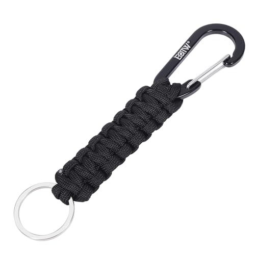 EOTW Mosqueton Llavero Paracord, Forma de D Mosqueton Escalada Ganchos para...