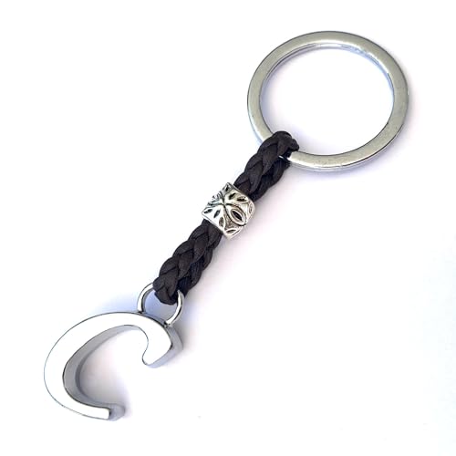 ASTER ALHELÍ - Llavero de Cuero con Iniciales Personalizado - Letras y...