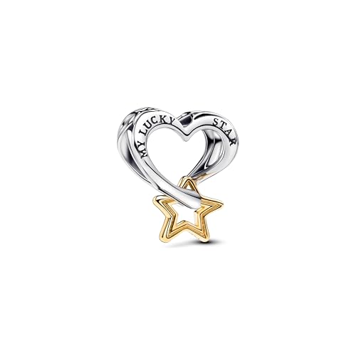 PANDORA Charm Moments 763513C00 estrella corazón