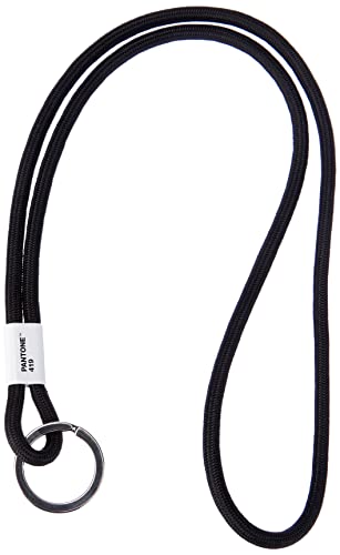 Pantone Diseño de llavero Key Chain Long, Black 419, Negro