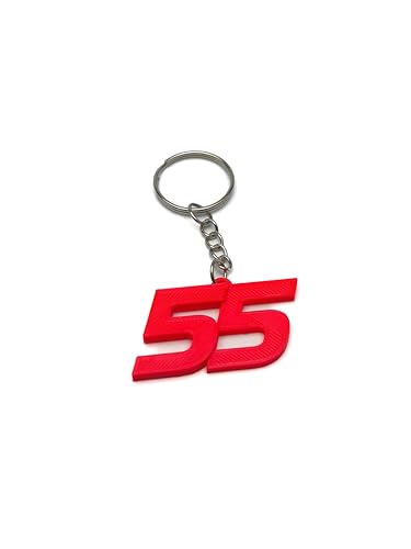 Colgante 5 Carlos Sainz CS55 F1, llavero piloto de Fórmula 1, llavero F1,...