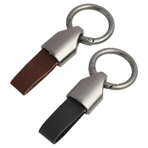 Mewtush 2 PCS Clips Para Llavero de Coche, Llavero de Cuero Elegante y Robusto...