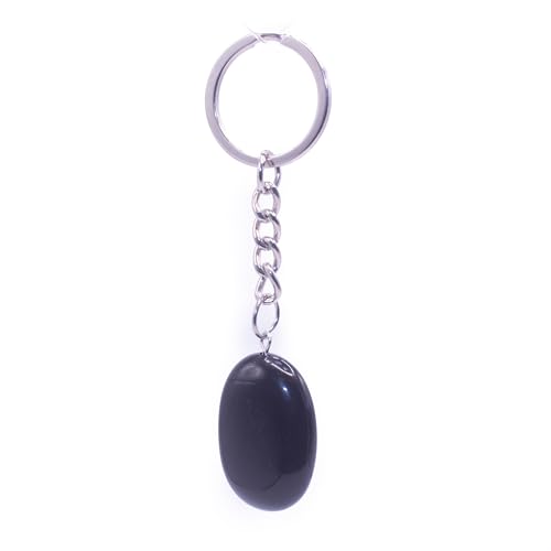 ZARZAMORA Llavero de Piedra Natural - Gema Energética Curativa Amuleto de la...