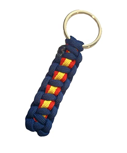 MIBANDERA Llavero Cuerda Bandera de España, Hombre Mujer, para Coche Moto....